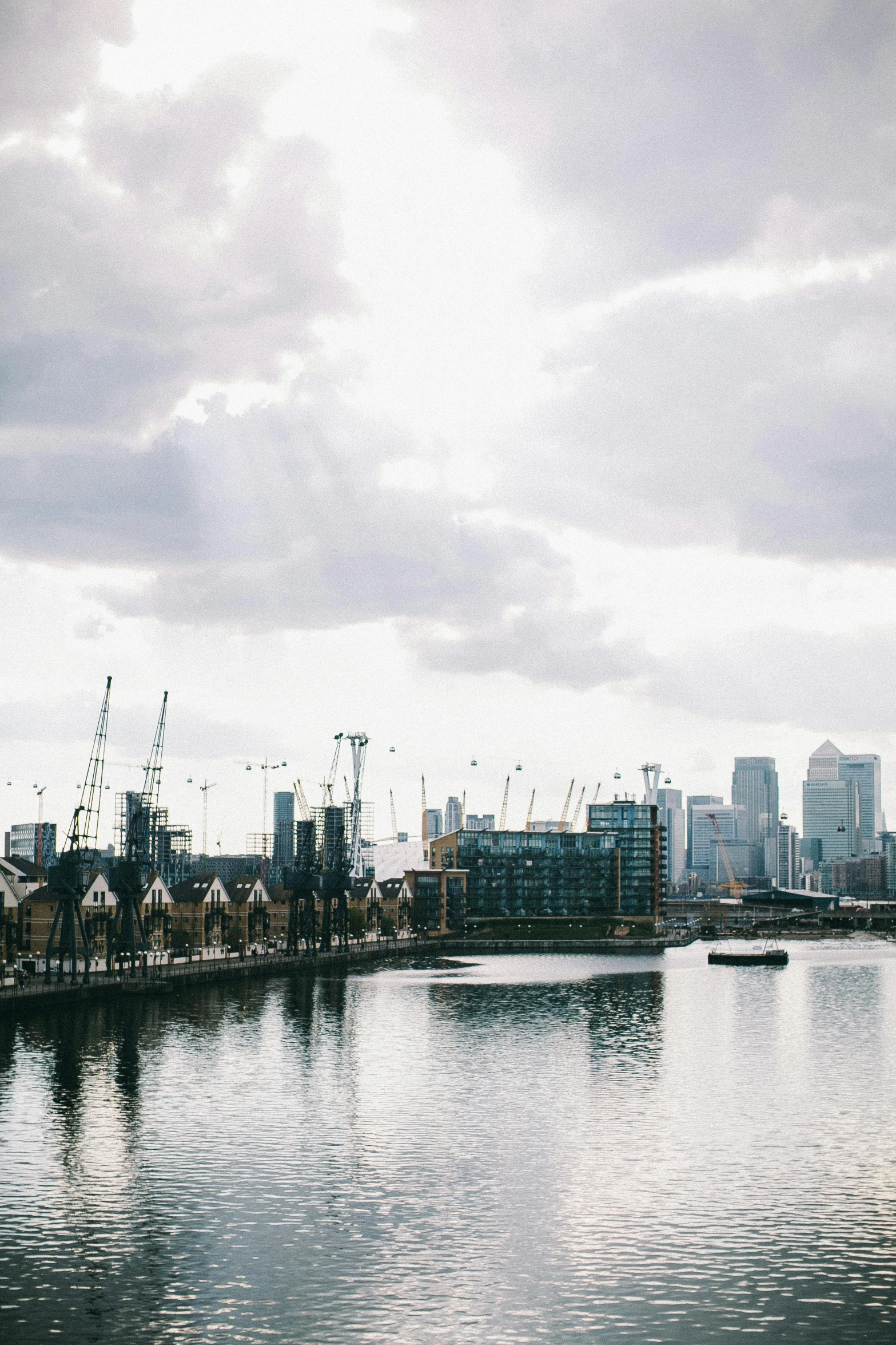 large body of water with many buildings in it