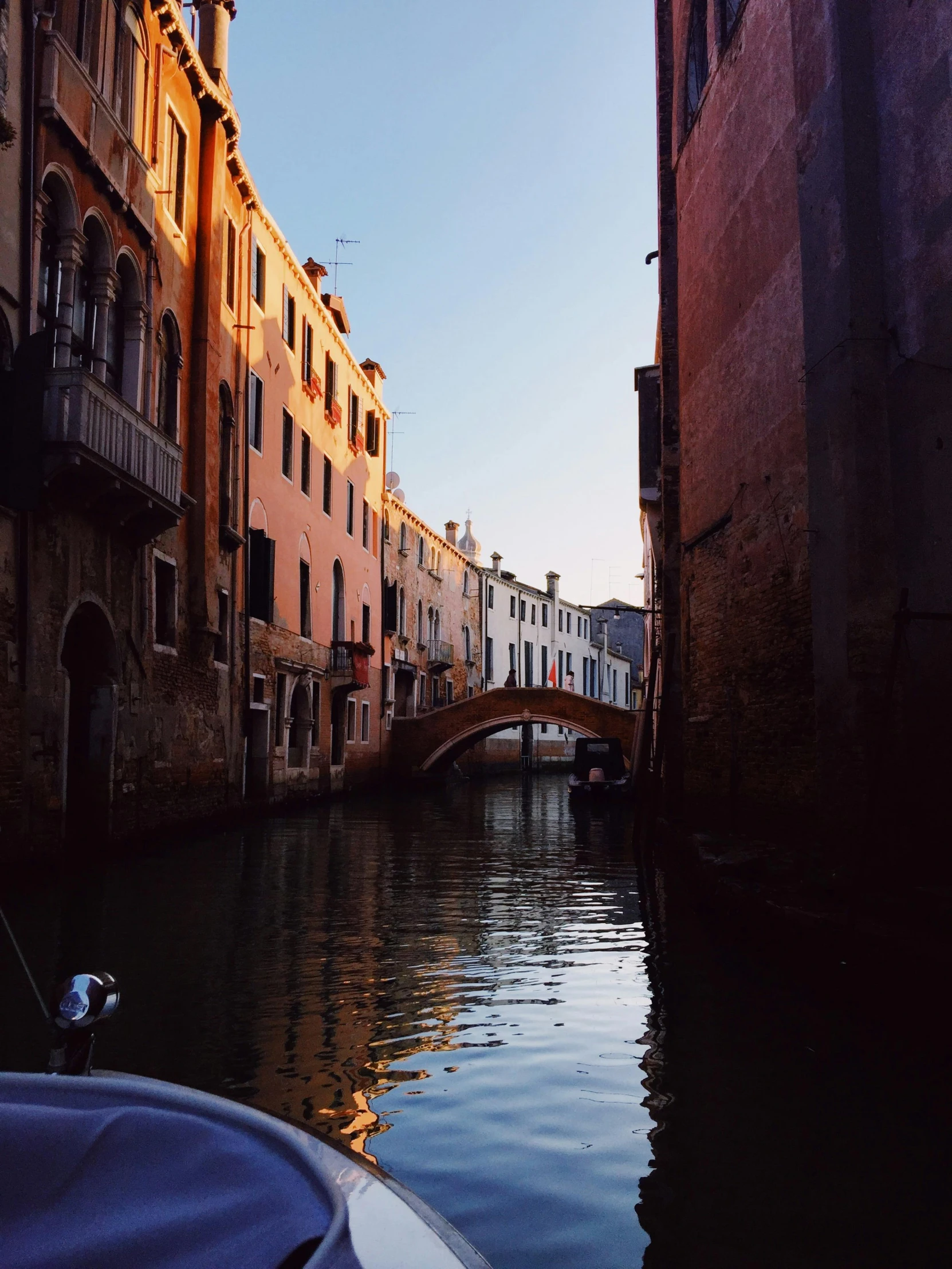 there is a bridge that leads to houses