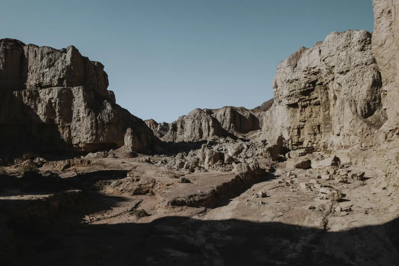 a mountain range with a rock face and some very steep cliffs