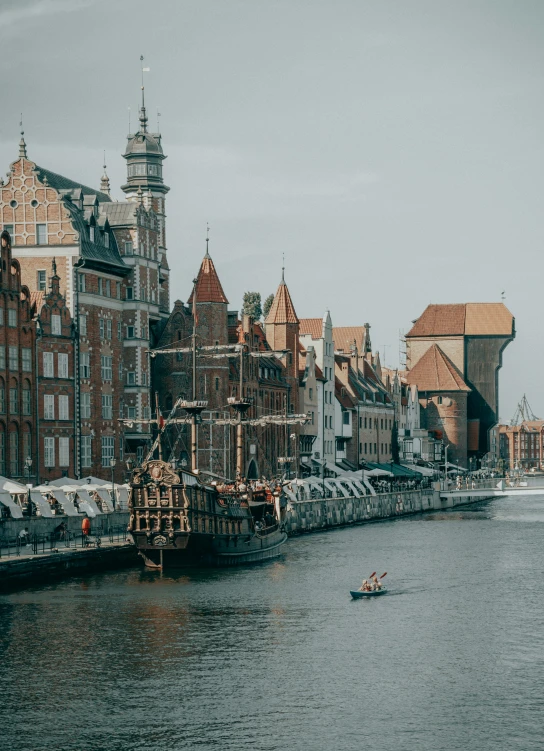 an old city with lots of tall buildings along the river