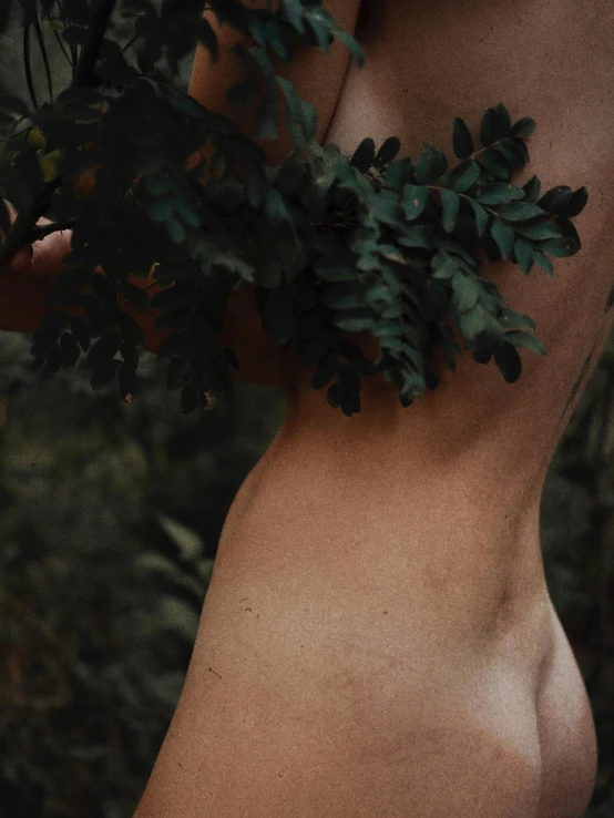 the  women are standing in the forest