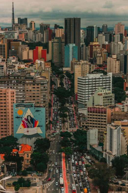 this is a view from a high viewpoint point on the city