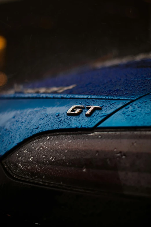 a close - up of the emblem on a sports car