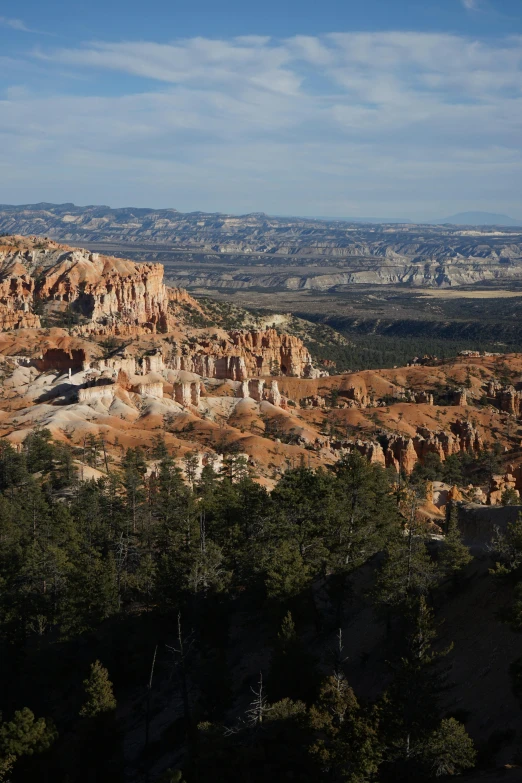 landscape view of rocky landscape in sunny day