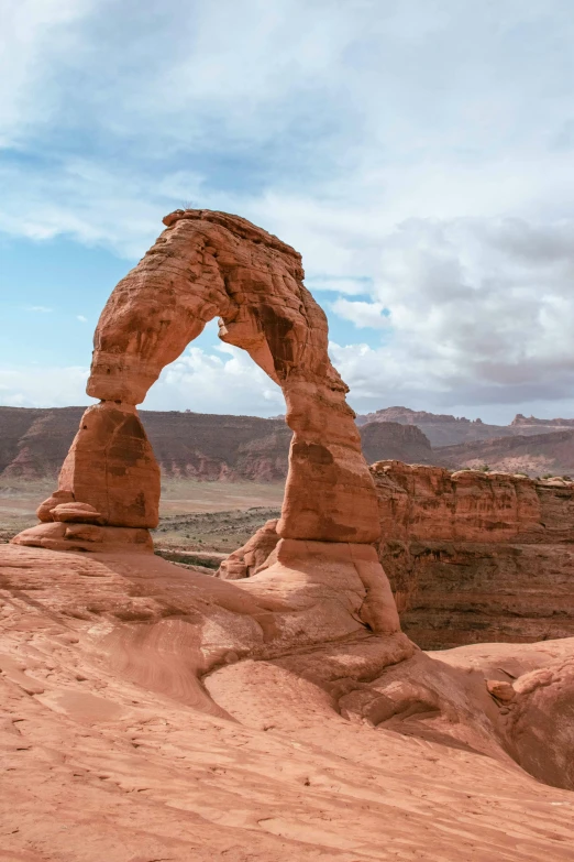 a large rock formation in the middle of nowhere