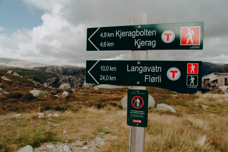 this is an image of two directional signs