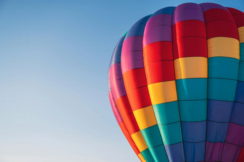 an up close po of a multi - colored balloon