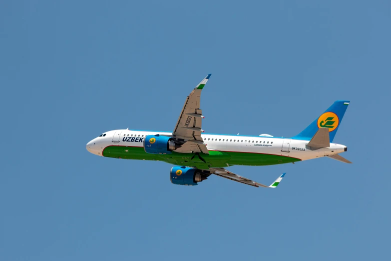 a large passenger jet flying through the sky