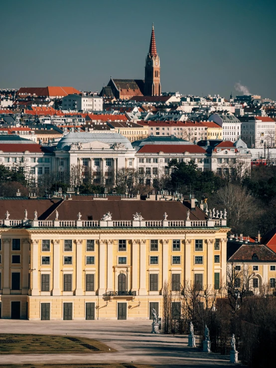 a city that is very pretty with some buildings