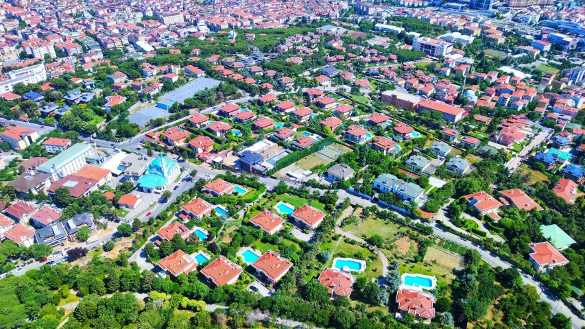 an aerial s of the suburbs of new orleans