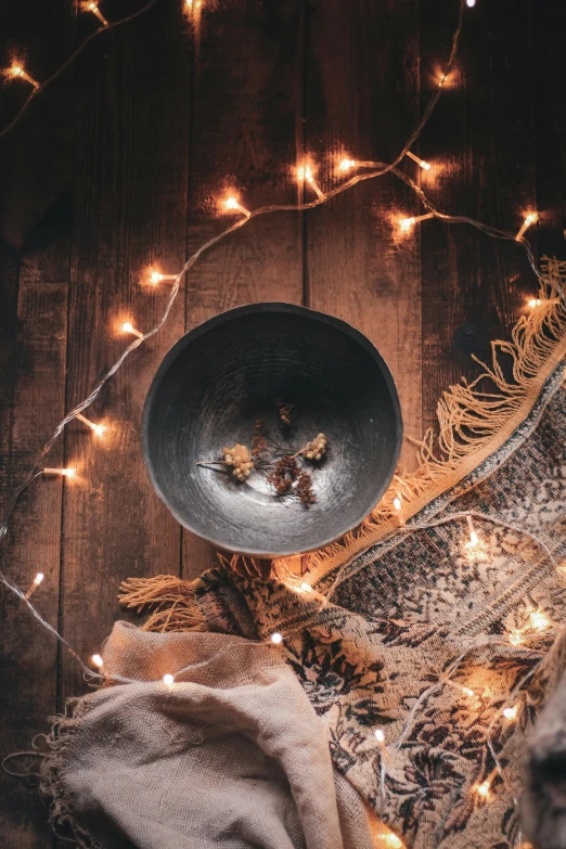 a pan filled with food and sitting on a table