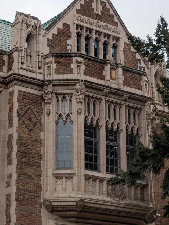 this is a castle building with large windows