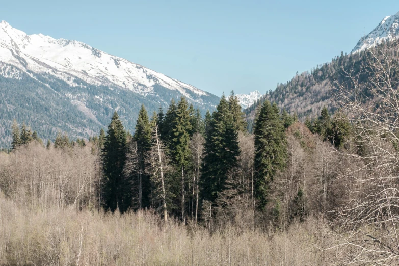 view of a beautiful mountain range and the sky