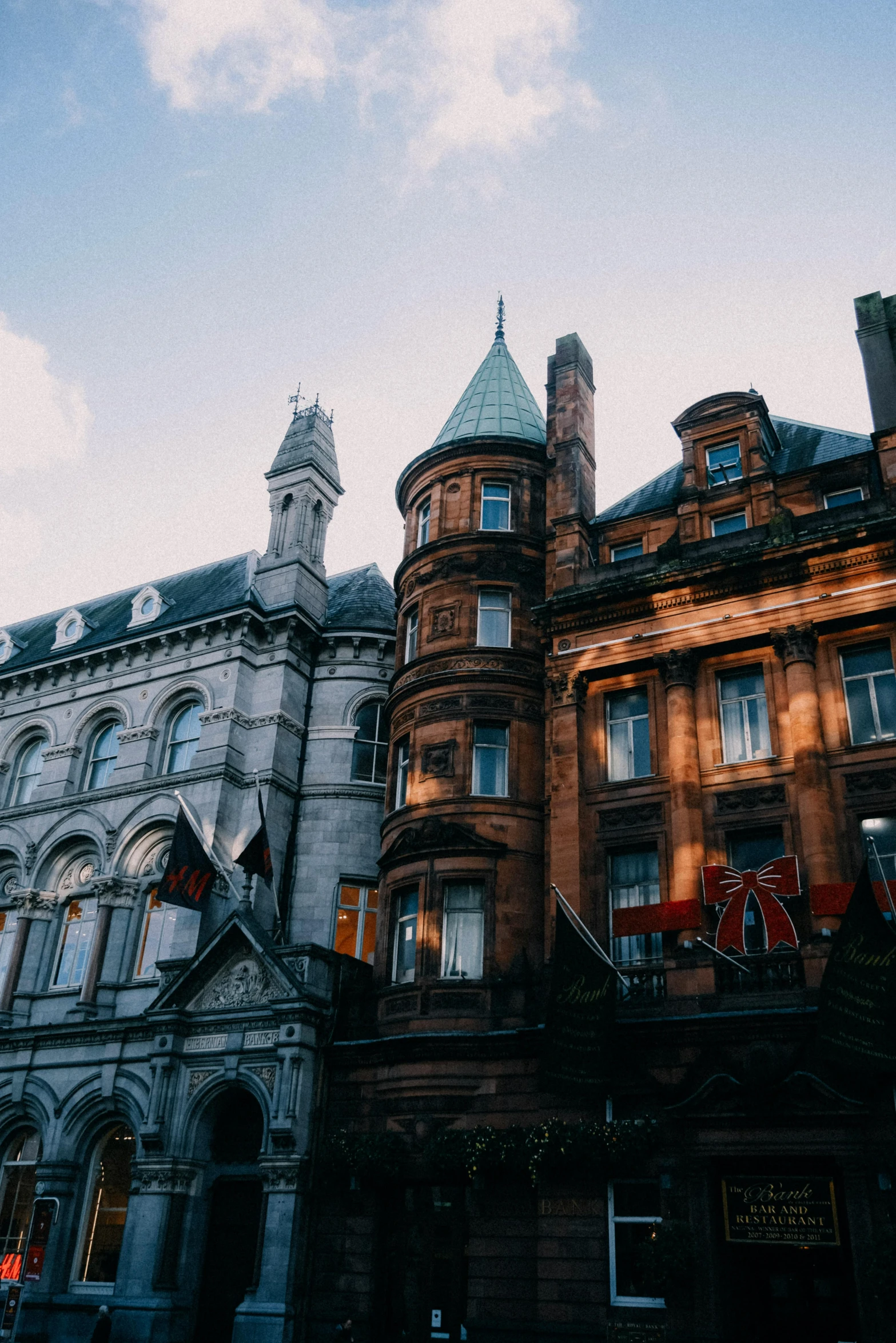 a very old building with some very tall towers