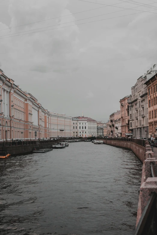 a city waterway with many buildings on the side