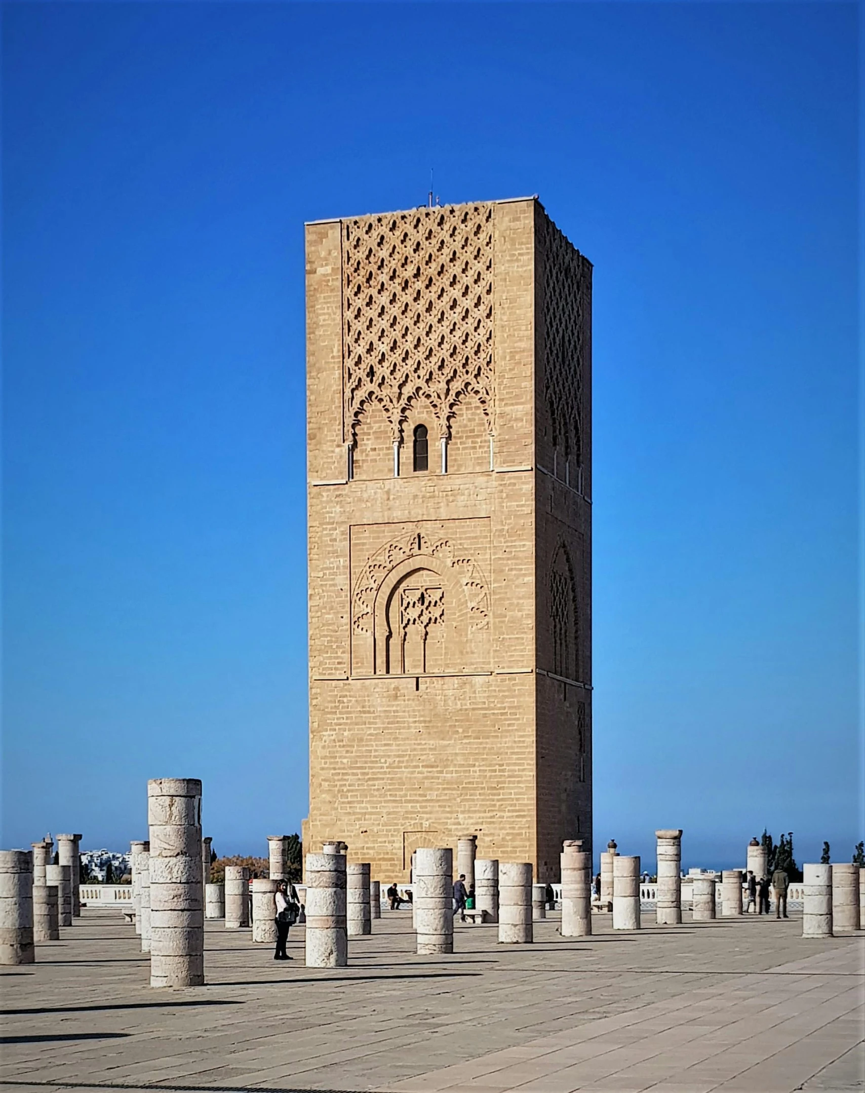 a tall tower with two clocks on each of it's sides