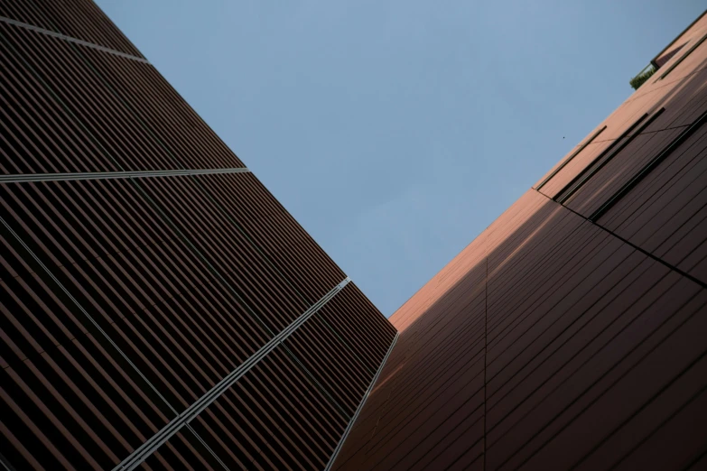 two side by side red and brown buildings