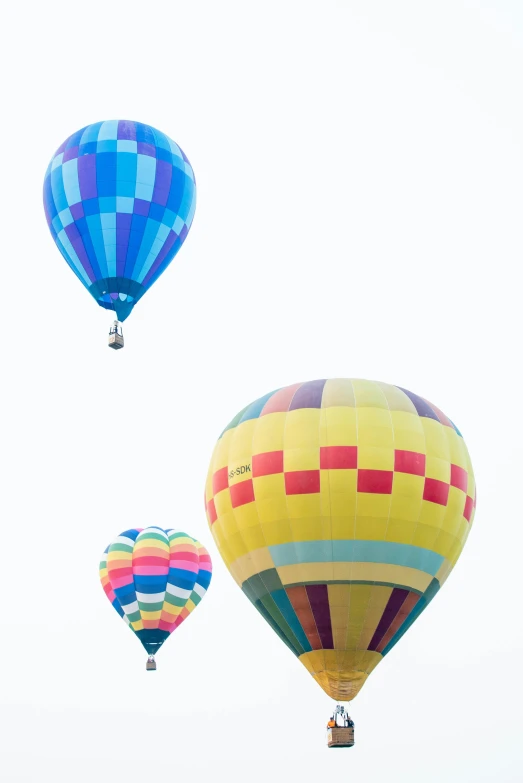 colorful  air balloons are in the sky