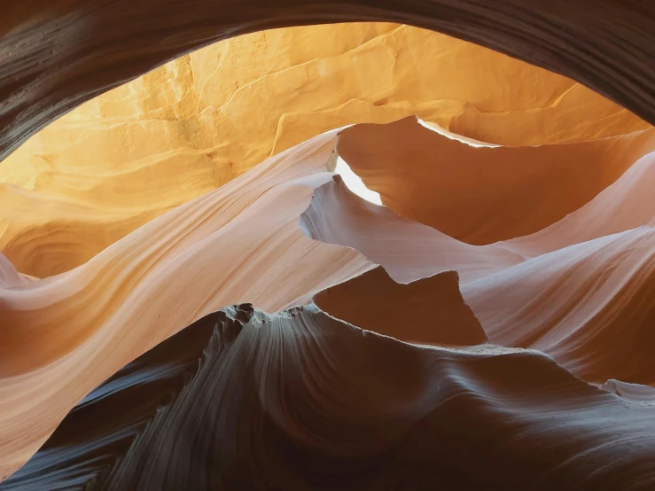 light falls in front of an abstract desert scenery