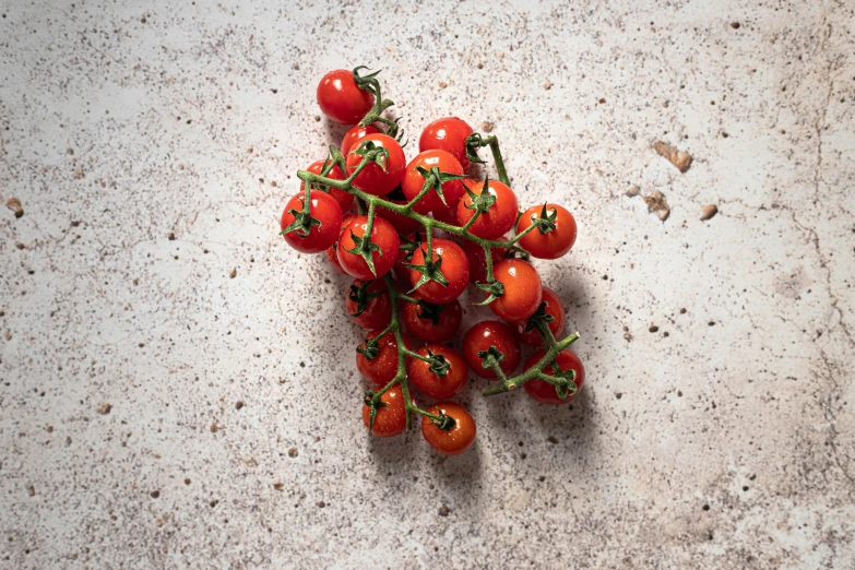 some tomatoes that have been placed on a counter