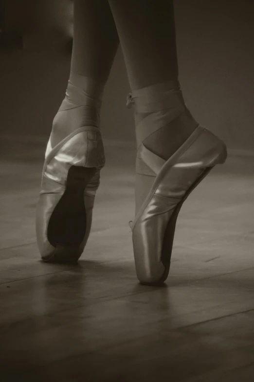 the legs and toes of an american ballet dancer