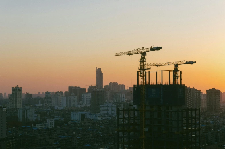 a po with lots of tall buildings in the background