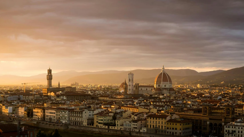 an aerial view of some buildings in italy