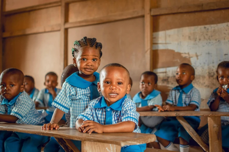 an image of some very cute children at school