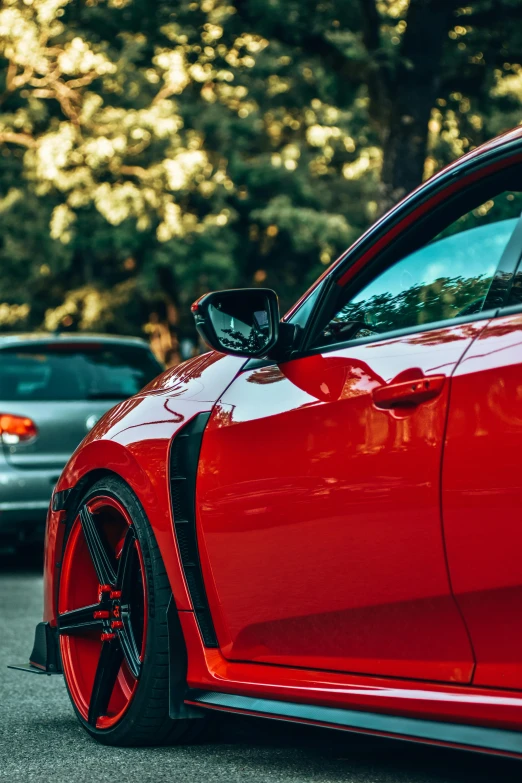 a close up of the rear end of a car