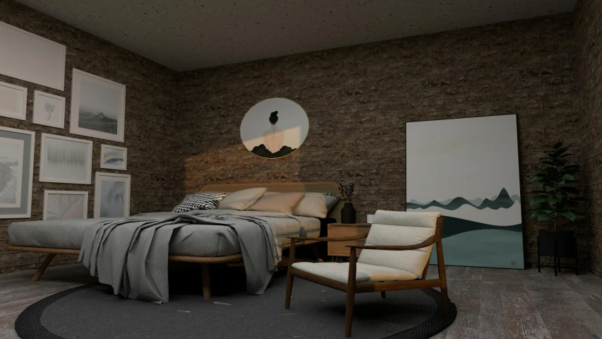 this is a virtual view of an old room