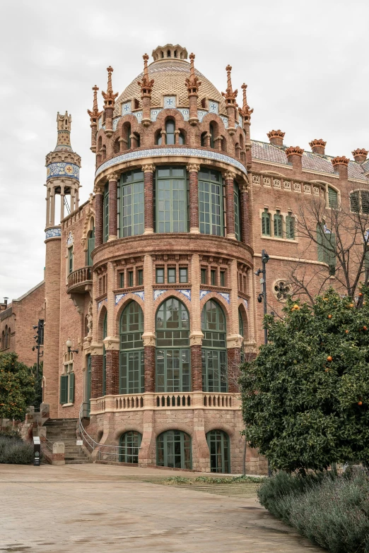 a large castle like building with lots of windows