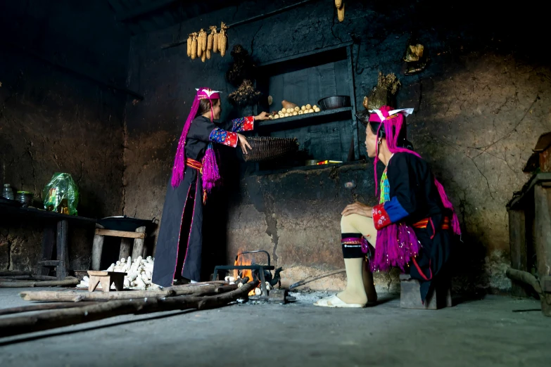 an old mexican style kitchen with old stove