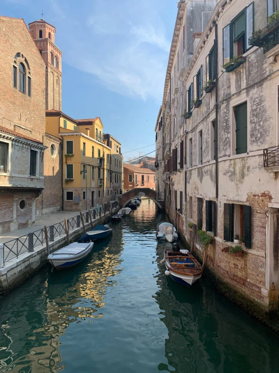 a body of water with several boats floating in it