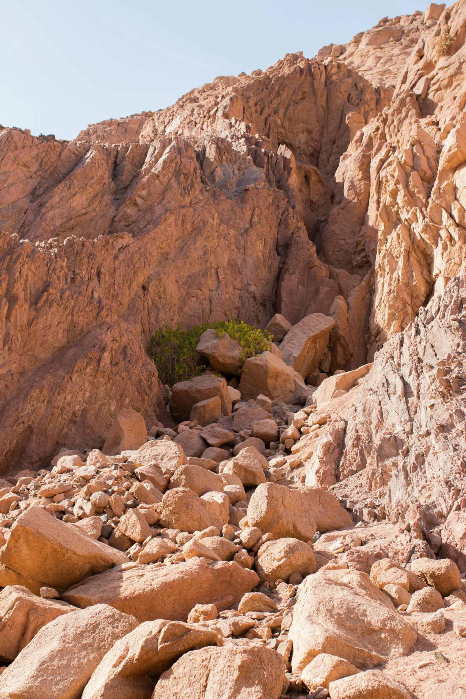 a rocky landscape that is mostly red