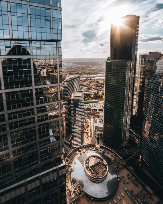 the city has a very large dome shaped building in it