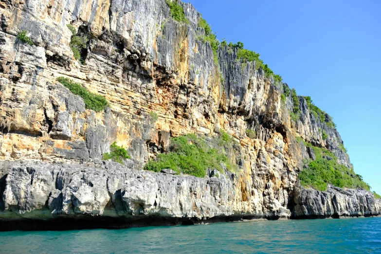 water and mountains near the shoreline of the island