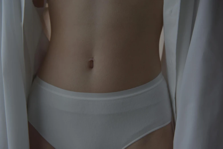 a woman's  showing in an underwear