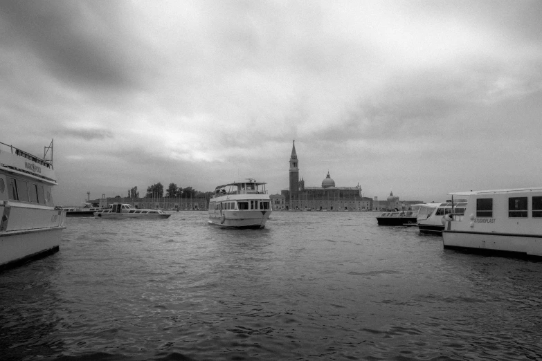 several boats that are out in the water