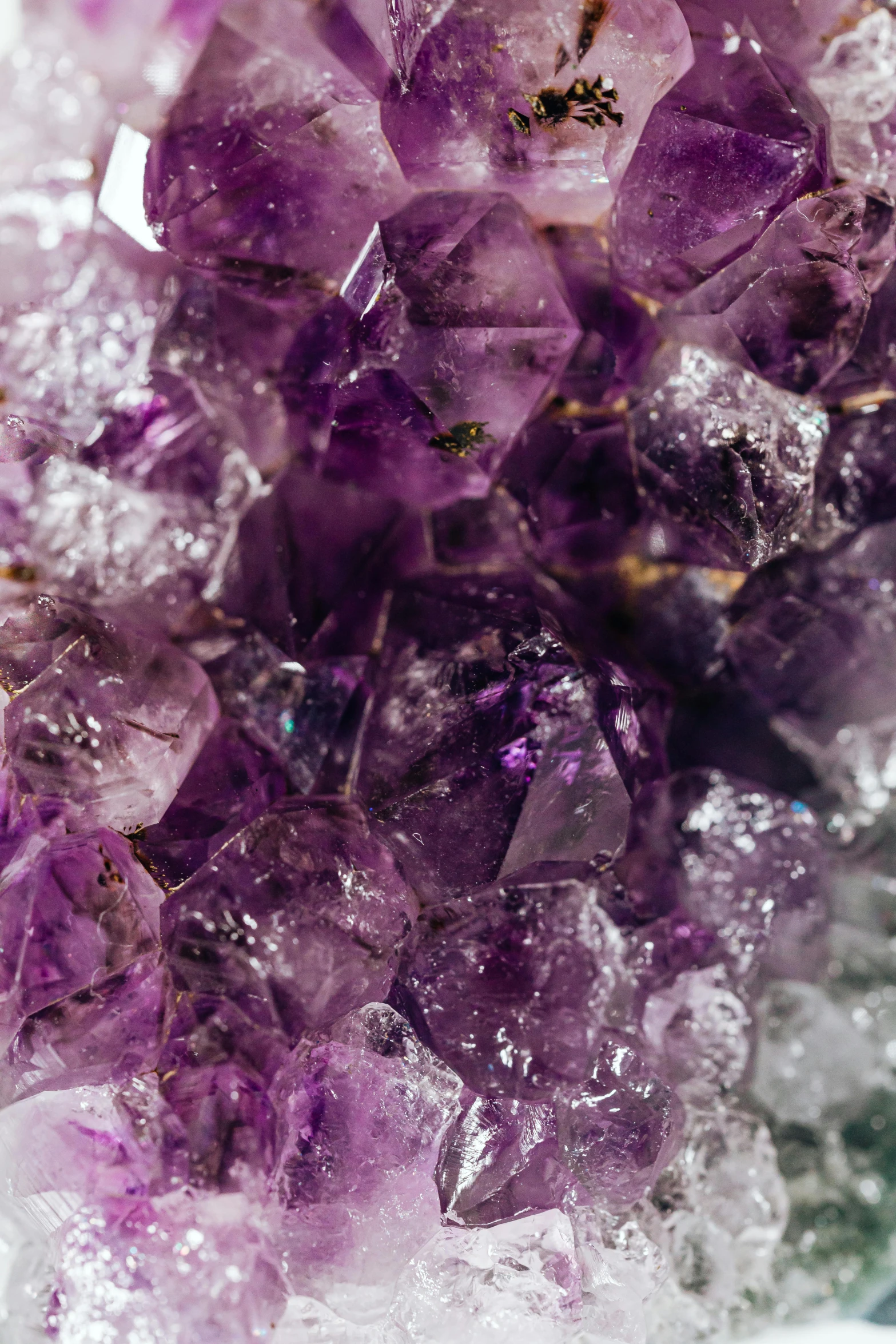 a cluster of large pieces of clear rock crystal