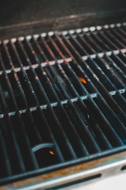 a grill with an oven rack is shown