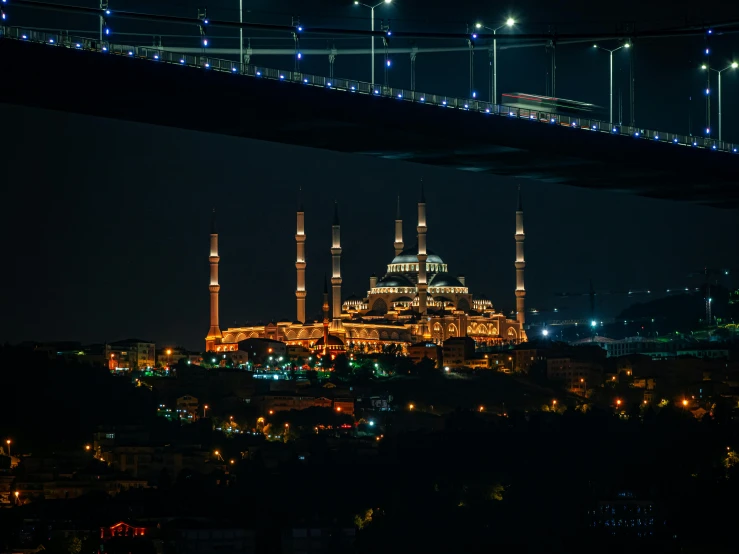 an image of a city at night seen from a distance