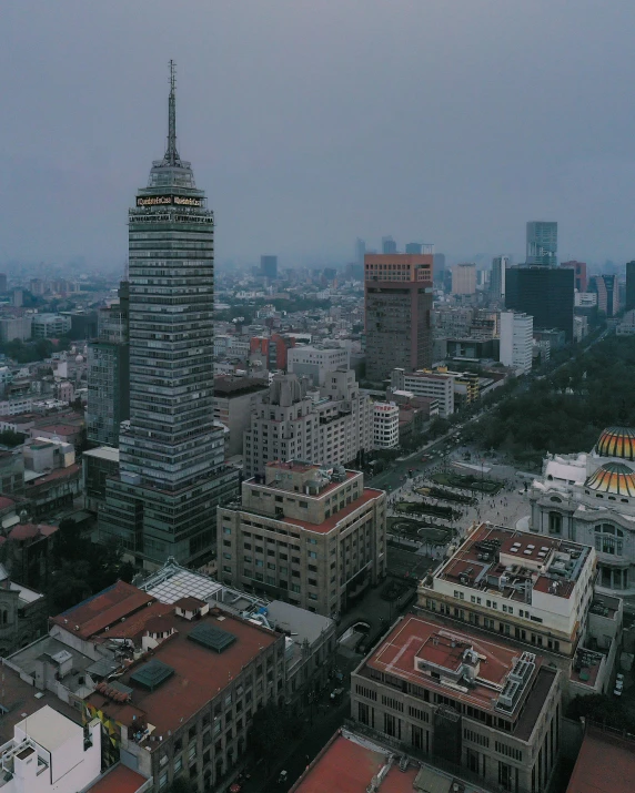 an image of an aerial city view with a sky view