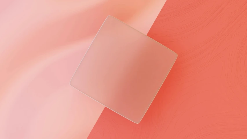 an orange pink pastel with a square shape