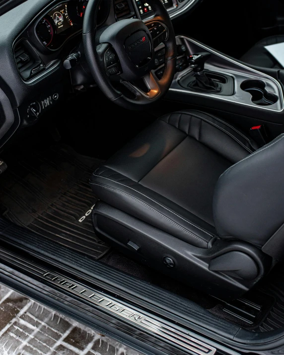 the interior of a car is clean and ready for some customers to use