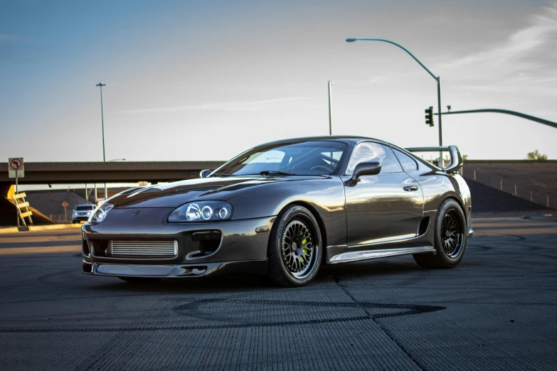 a very nice looking car that is on a parking lot