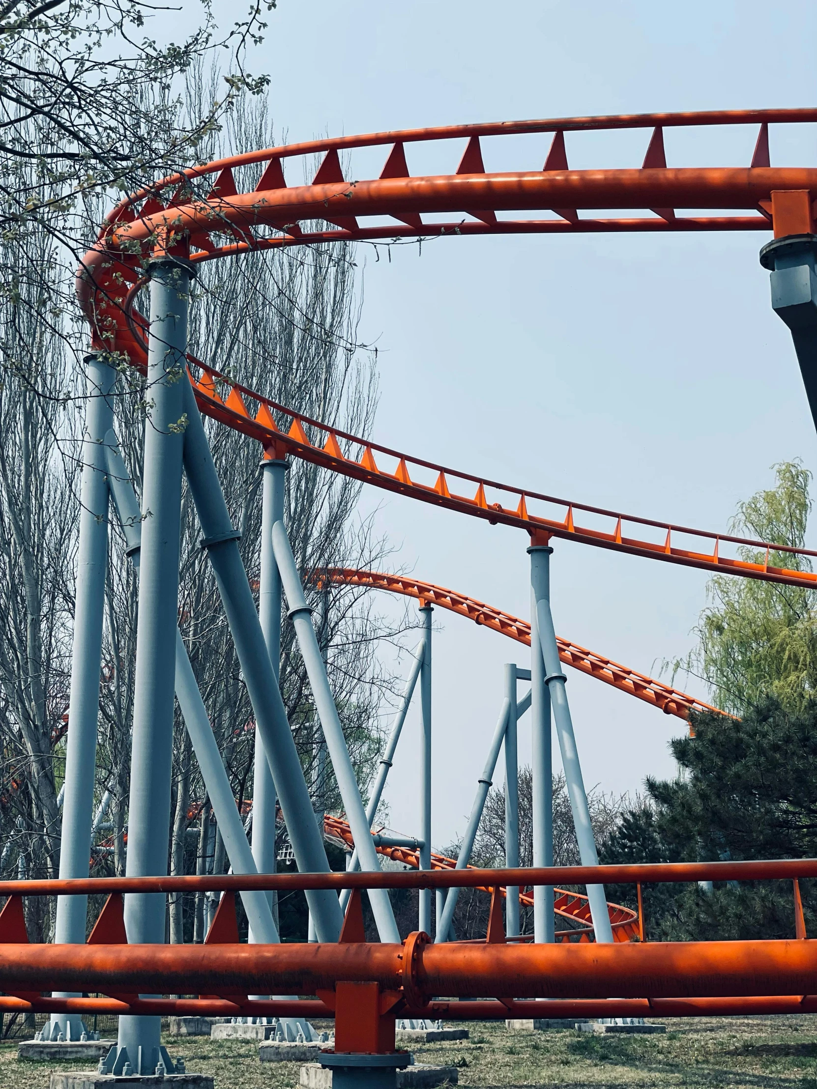 the new coaster roller at an amut park