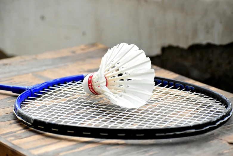 a tennis racquet on top of a racket