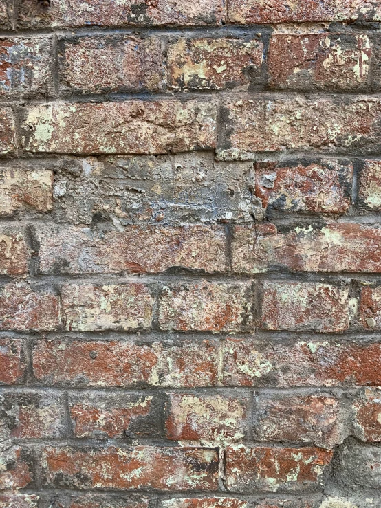 a brick wall with different colors, sizes and textures