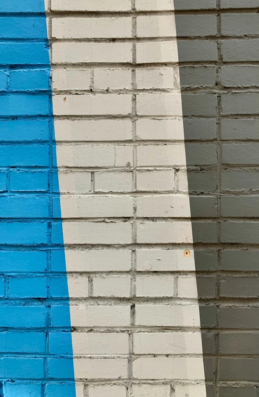 this is an image of two different brick walls