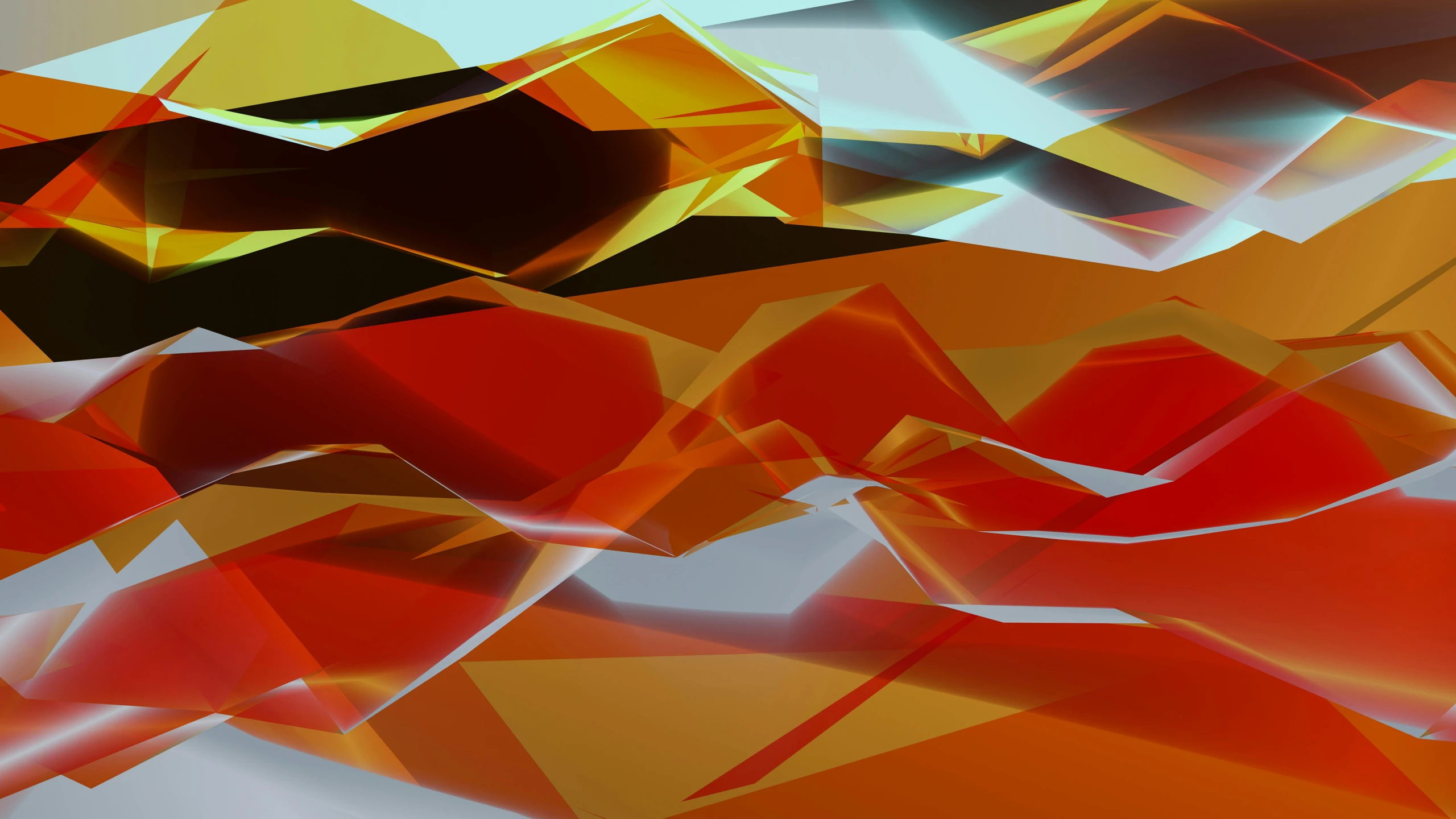 orange and gray abstract shapes with light